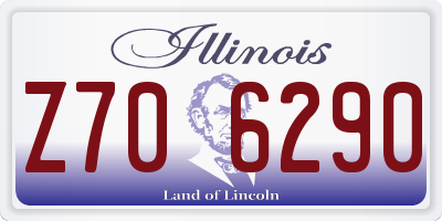 IL license plate Z706290
