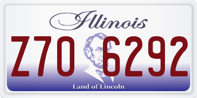 IL license plate Z706292