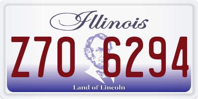 IL license plate Z706294