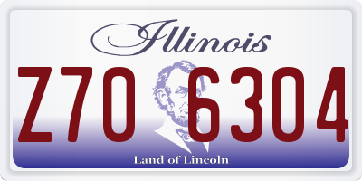 IL license plate Z706304