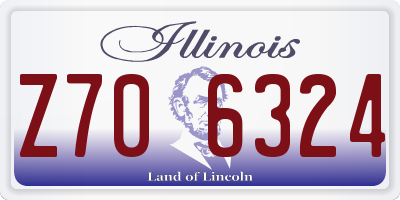 IL license plate Z706324