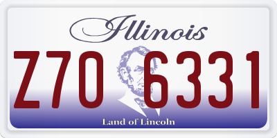 IL license plate Z706331