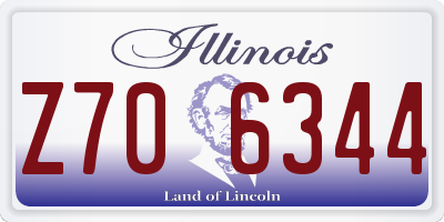 IL license plate Z706344