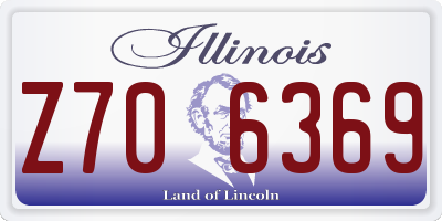 IL license plate Z706369
