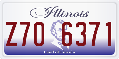 IL license plate Z706371