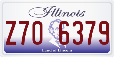 IL license plate Z706379