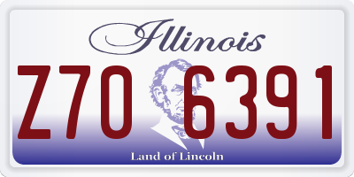IL license plate Z706391