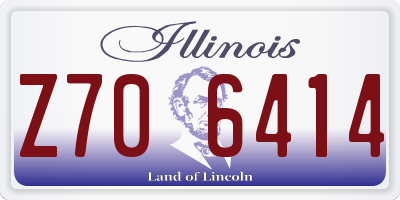 IL license plate Z706414