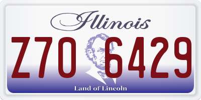 IL license plate Z706429