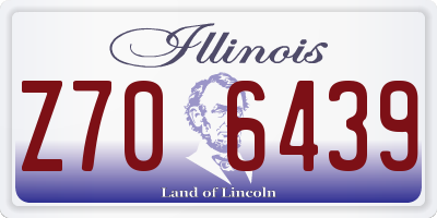 IL license plate Z706439