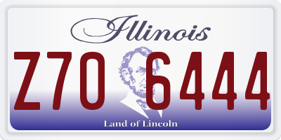 IL license plate Z706444