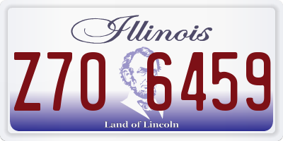 IL license plate Z706459