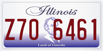 IL license plate Z706461