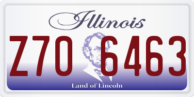 IL license plate Z706463