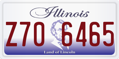 IL license plate Z706465