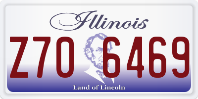 IL license plate Z706469