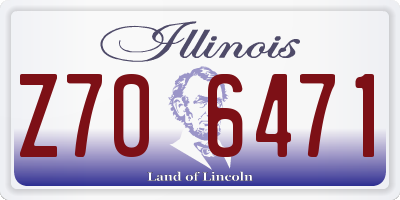 IL license plate Z706471