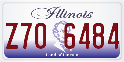 IL license plate Z706484