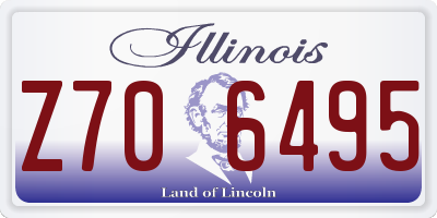 IL license plate Z706495