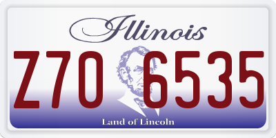 IL license plate Z706535