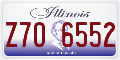IL license plate Z706552