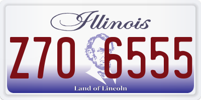 IL license plate Z706555