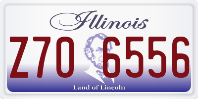IL license plate Z706556