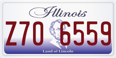 IL license plate Z706559