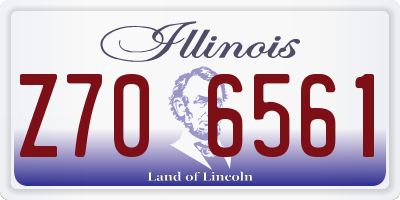 IL license plate Z706561