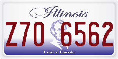 IL license plate Z706562