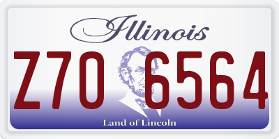 IL license plate Z706564