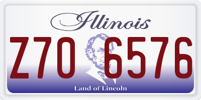 IL license plate Z706576