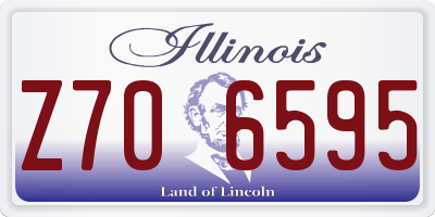IL license plate Z706595