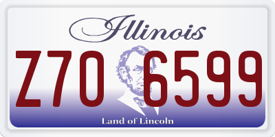 IL license plate Z706599