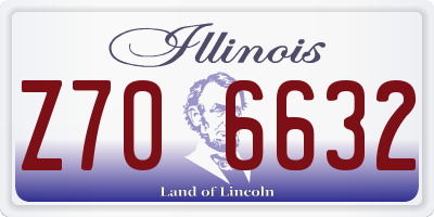 IL license plate Z706632