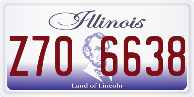 IL license plate Z706638
