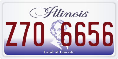 IL license plate Z706656