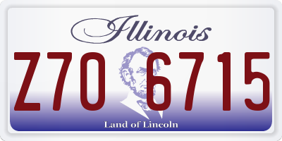 IL license plate Z706715