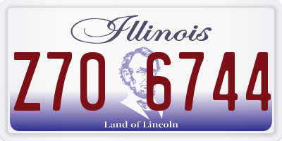 IL license plate Z706744