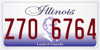 IL license plate Z706764