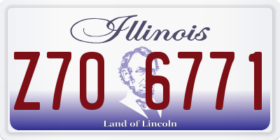 IL license plate Z706771