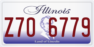 IL license plate Z706779