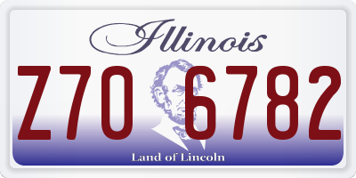 IL license plate Z706782