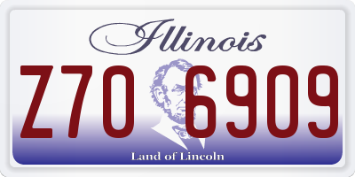 IL license plate Z706909