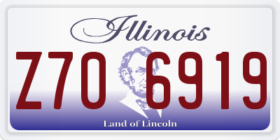 IL license plate Z706919