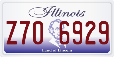 IL license plate Z706929
