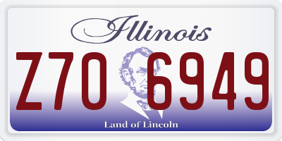 IL license plate Z706949