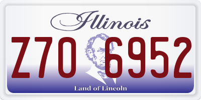 IL license plate Z706952