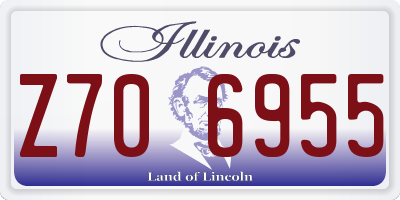 IL license plate Z706955