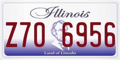 IL license plate Z706956
